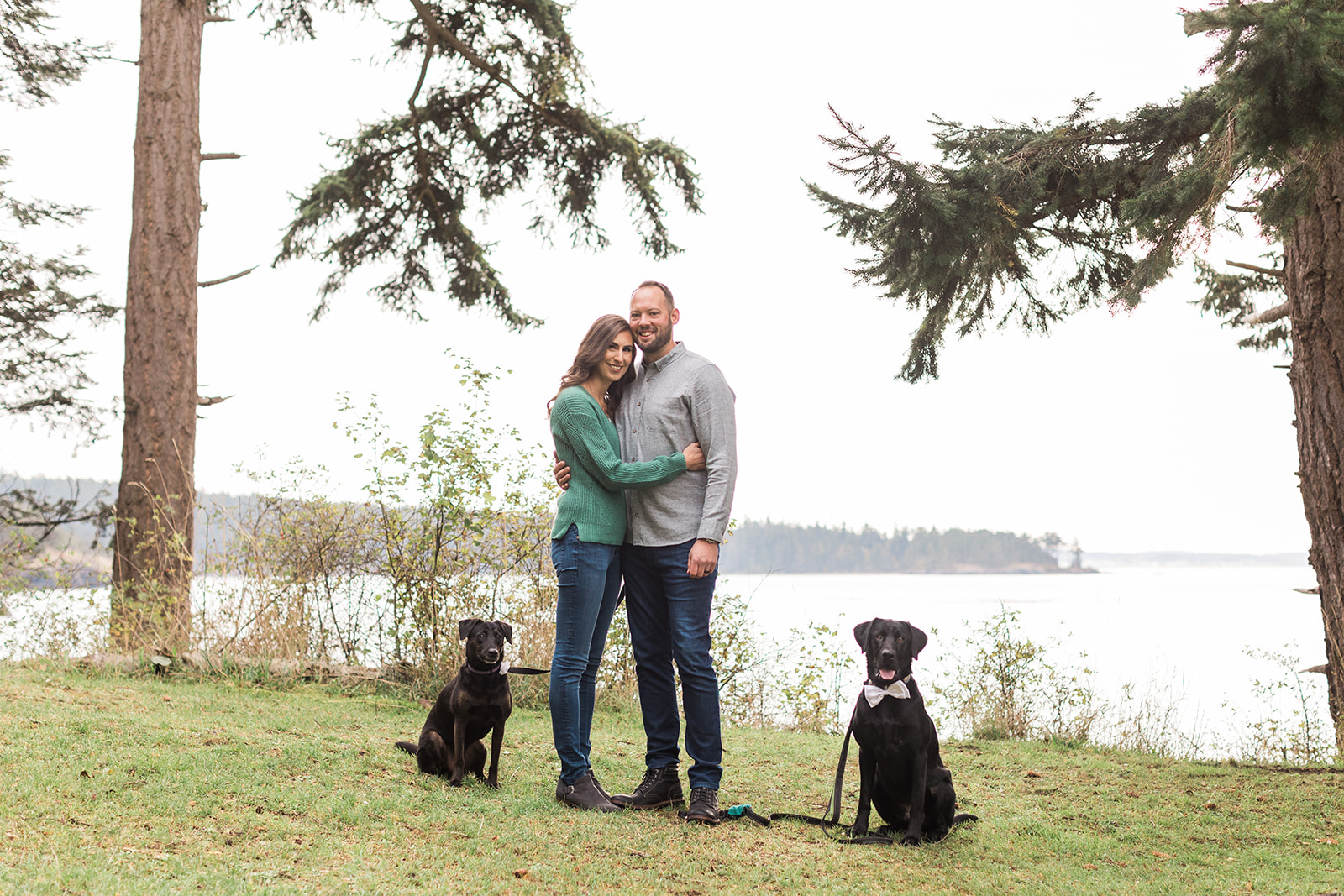 Engagement Photos with Dogs in Woodinville, WA